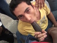 Latino Slut Used By Black Group